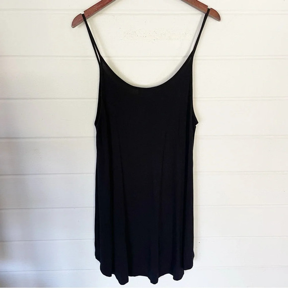 Carly Jean Los Angeles Black Rayon Sleeveless High Low Tunic Size Large - Picture 7 of 7